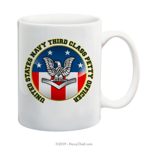 "USN Third Class Petty Officer" - 15 oz Coffee Mug - NavyChief.com - Navy Pride, Chief Pride.