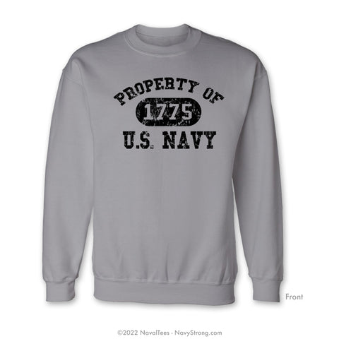 "Property Of" Crewneck Sweatshirt - Grey