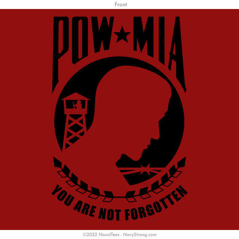 "POW/MIA" Polo - Red
