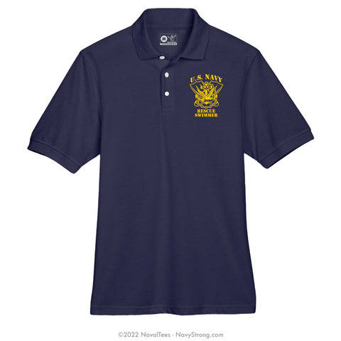 "Rescue Swimmer" Polo - Navy