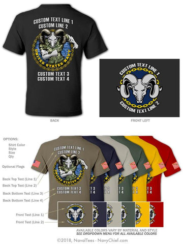 Semi Custom Bulk Order - "Navy Pride Ram" - NavyChief.com - Navy Pride, Chief Pride.