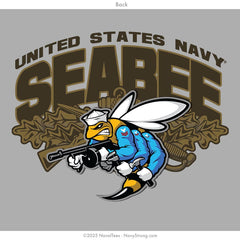 "Seabee Combat" Long Sleeve Tee | Grey