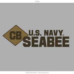 "Seabee Combat" Long Sleeve Tee | Grey