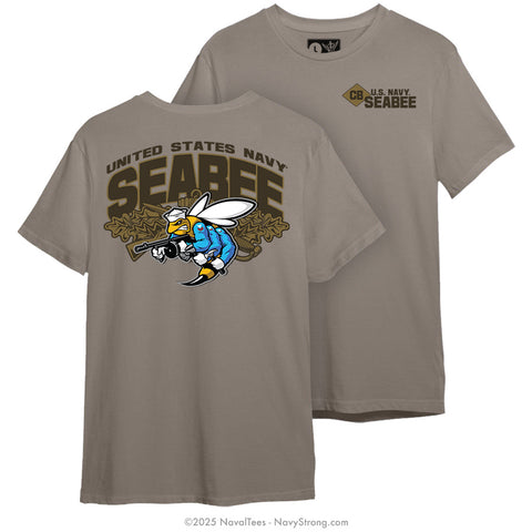 "Seabee Combat" Tee - NWU Brown