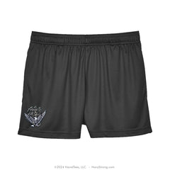 "Embroidered ACE" Ladies Performance Shorts - Black
