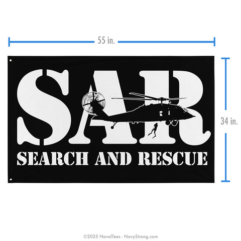 "SAR HELO" Flag | 55" x 34"