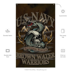 "Brown Water" Flag | 55" x 34"