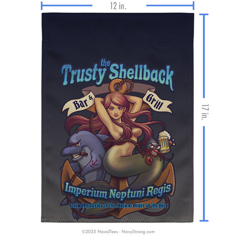 "Trusty Shellback" Garden Flag | 12" x 17"