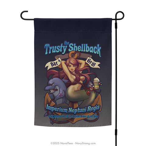 "Trusty Shellback" Garden Flag | 12" x 17"