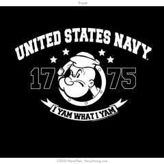 "1775 Popeye" Long Sleeve Tee | Black