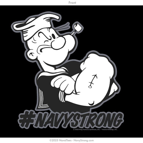 "Popeye Hashtag" Hooded Sweatshirt | Black
