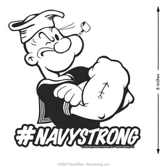 "Popeye Hashtag" | 6 inch Magnetic Decal