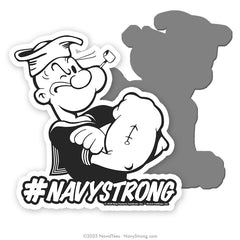 "Popeye Hashtag" | 6 inch Magnetic Decal