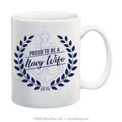 "Navy Wife"  | 15 oz Coffee Mug