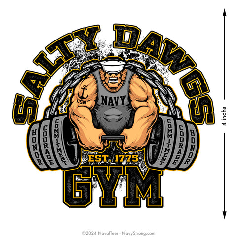 "Salty Dawg Gym" | 4 inch Vinyl Decal