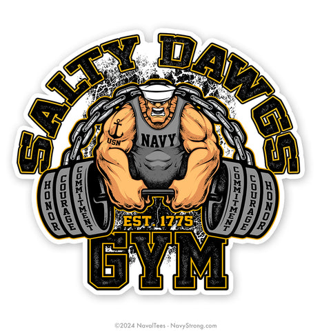 "Salty Dawg Gym" | 4 inch Vinyl Decal