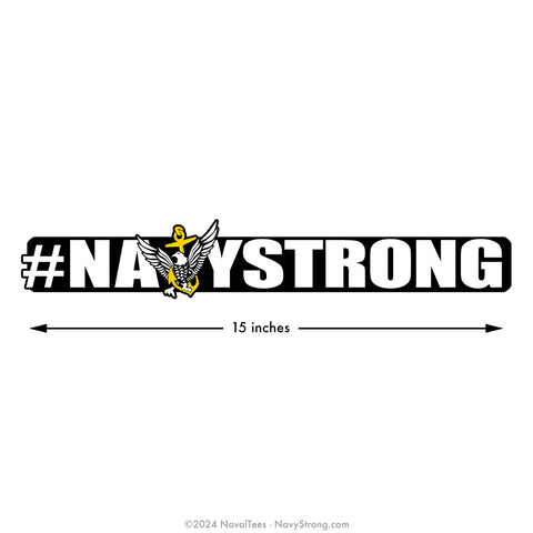 "Hashtag NavyStrong" | 15 inch Vinyl Decal