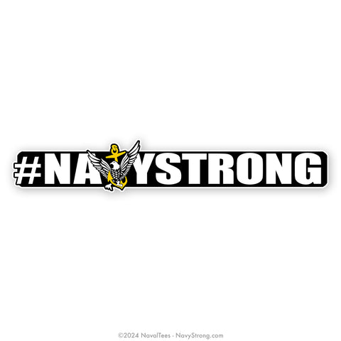 "Hashtag NavyStrong" | 15 inch Vinyl Decal