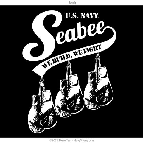 "Seabee Boxing" Hooded Sweatshirt | Black