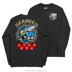 "Seabee Rating" Long Sleeve Tee | Black