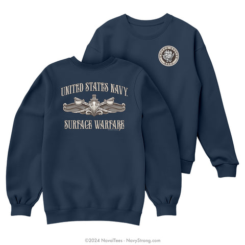 "Enlisted Surface Warfare" Sweatshirt | Navy