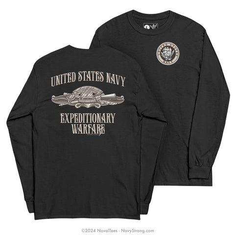 "Expeditionary Warfare" Long Sleeve Tee | Black