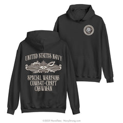 "Special Warfare Combat Crewmen" Hooded Sweatshirt | Black