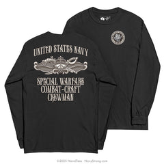 "Special Warfare Combat Crewman" Long Sleeve Tee | Black