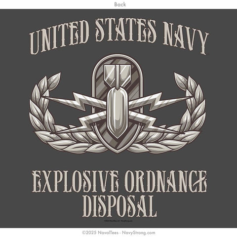 "Explosive Ordnance Disposal" Zippered Hoodie | Dark Heather