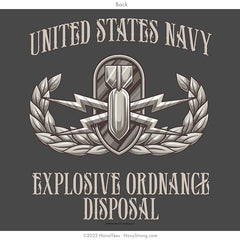 "Explosive Ordnance Disposal" Zippered Hoodie | Dark Heather