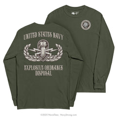 "Explosive Ordnance Disposal" Long Sleeve Tee | Military Green