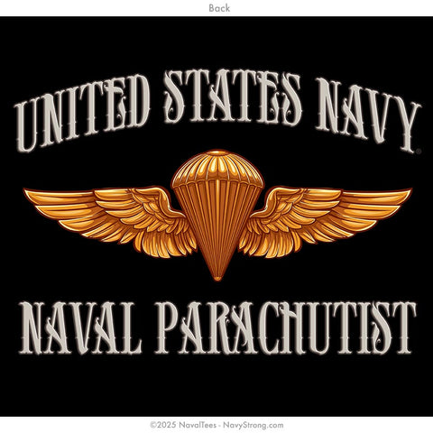 "Naval Parachutist" Tee | Black