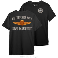 "Naval Parachutist" Tee | Black