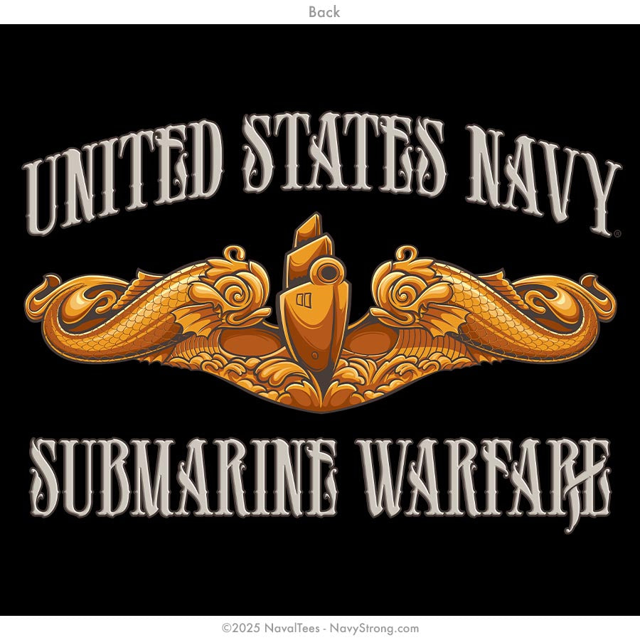 "Submarine Warfare Officer" Tee | Black