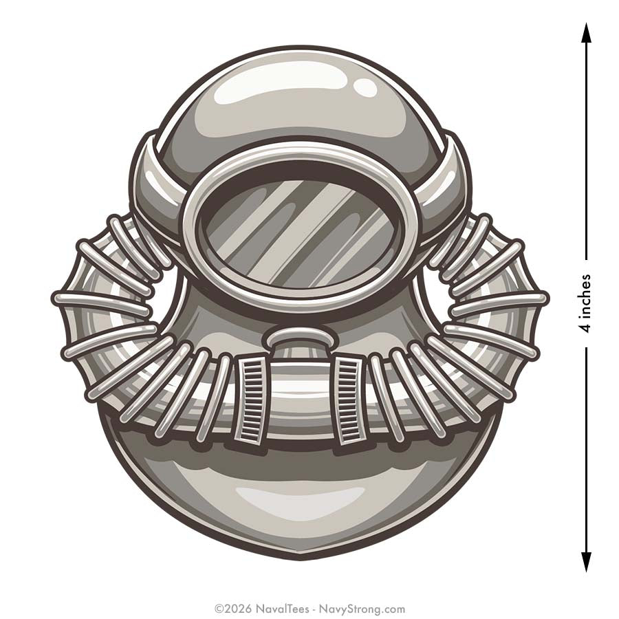 "Scuba Diver" Warfare Pin | 4 inch Vinyl Decal