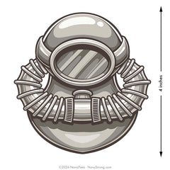 "Scuba Diver" Warfare Pin | 4 inch Vinyl Decal