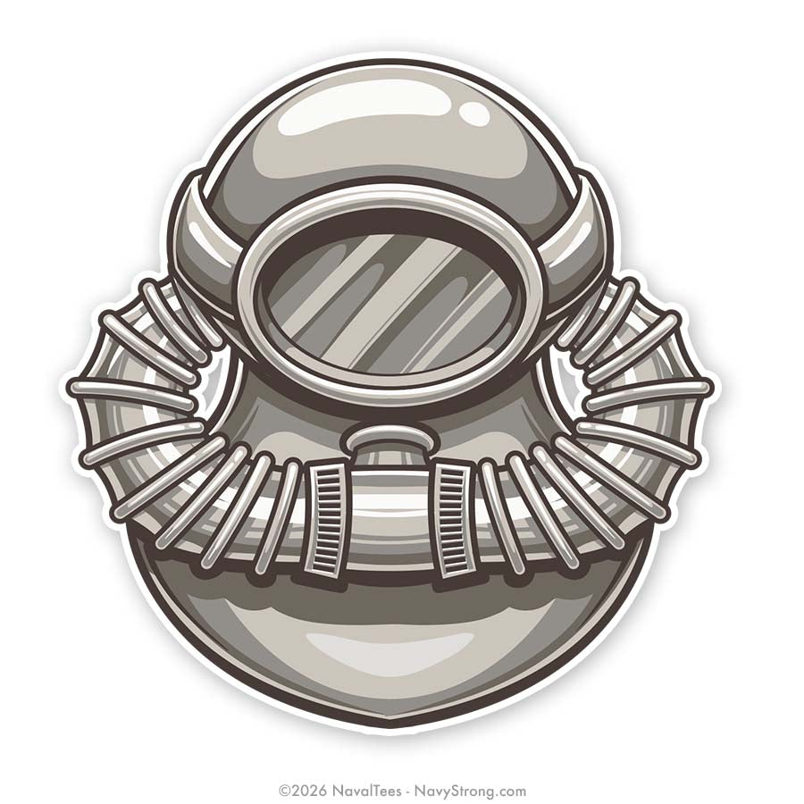 "Scuba Diver" Warfare Pin | 4 inch Vinyl Decal