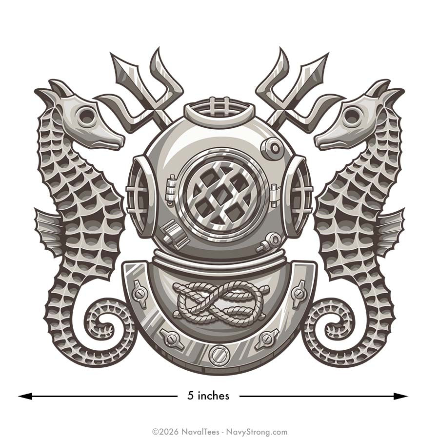 "Master Diver" Warfare Pin | 5 inch Vinyl Decal