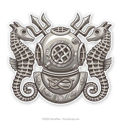 "Master Diver" Warfare Pin | 5 inch Vinyl Decal