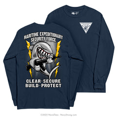 "Maritime Expeditionary Security Force" Long Sleeve Tee | Navy