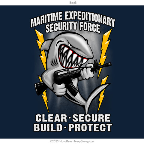 "Maritime Expeditionary Security Force" Long Sleeve Tee | Navy