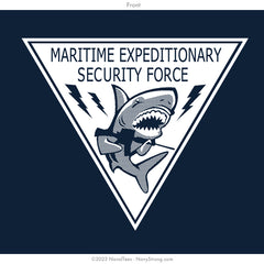 "Maritime Expeditionary Security Force" Hooded Sweatshirt | Navy