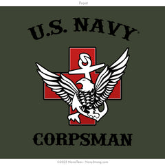 "Corpsman Pinup" Tee | Military Green