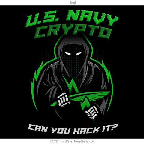 "CRYPTO" Hooded Sweatshirt | Black