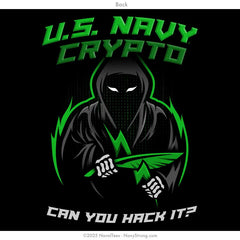 "CRYPTO" Hooded Sweatshirt | Black