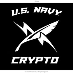 "CRYPTO" Hooded Sweatshirt | Black