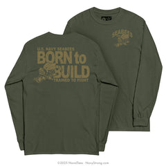 "Born to Build" Long Sleeve Tee | Military Green