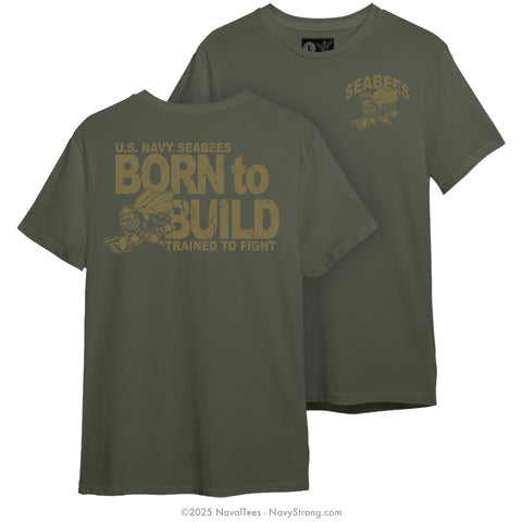 "Born to Build" Tee - Military Green