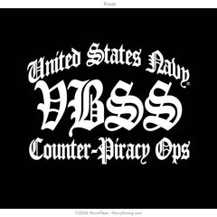 "VBSS Counter Piracy" Tee | Black