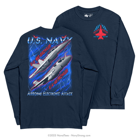 "Growler Prowler" Long Sleeve Tee | Navy